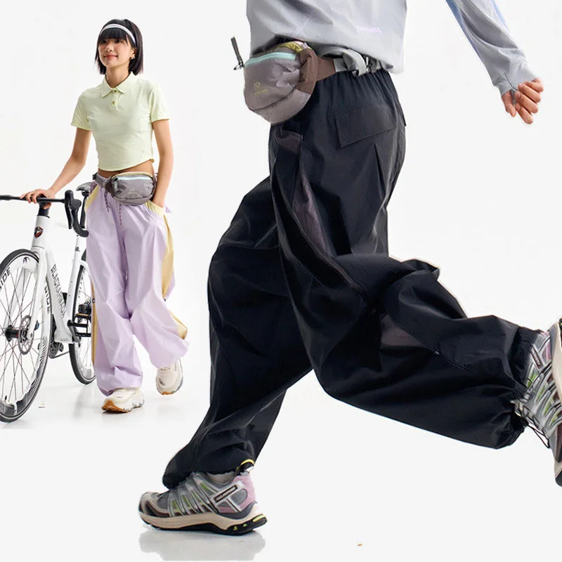 Men Outdoor Lightweight Quick Dry Pant Women Streetwear City Hiking Loose Casual Sport Track Cargo Pants Techwear Trousers