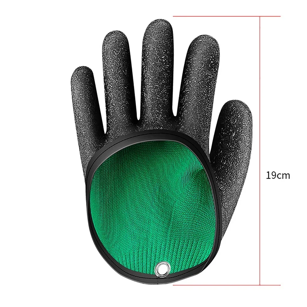 Waterdichte visvangende latexhandschoenen Slijtvaste multifunctionele anti-steek vishandschoenen links/rechts volledige vinger