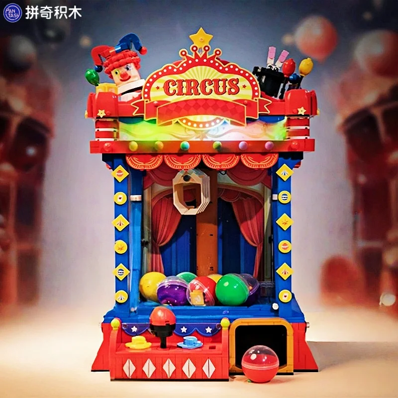 

Pantasy Claw Machine, строительные блоки, миниатюрные украшения для сцен, головоломка, 3D сборочная модель, детская игрушка для сращивания, креативный подарок