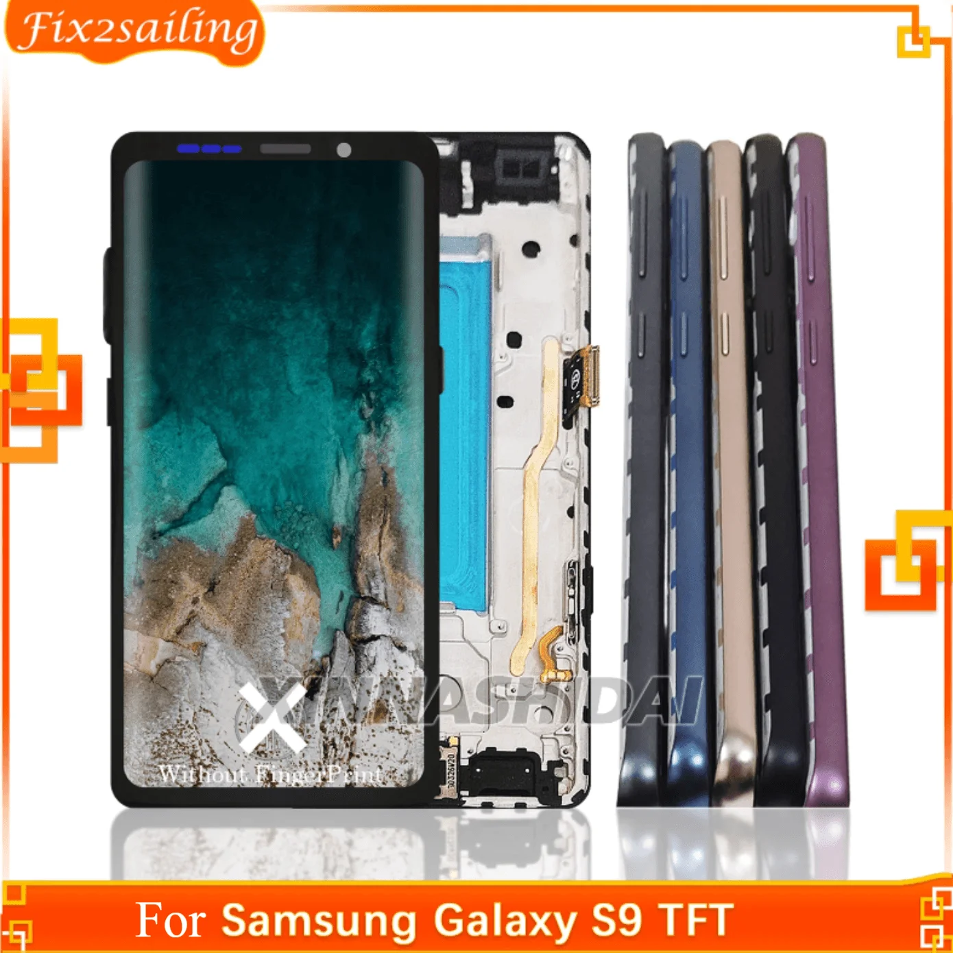 サムスンギャラクシーs9g960g9600g960f用の交換用lcdタッチスクリーンキット