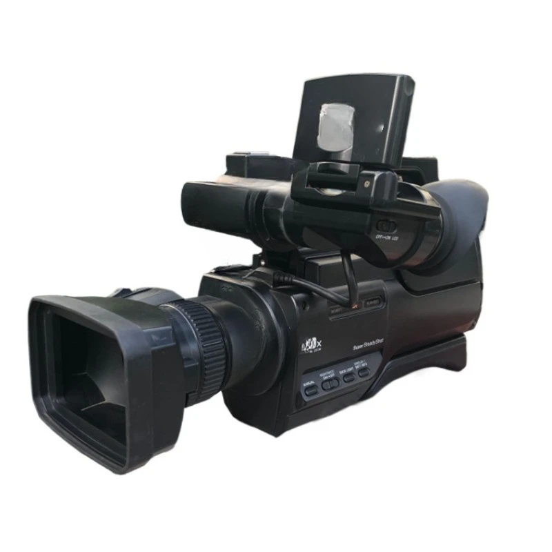 

Professional video camera, model pose