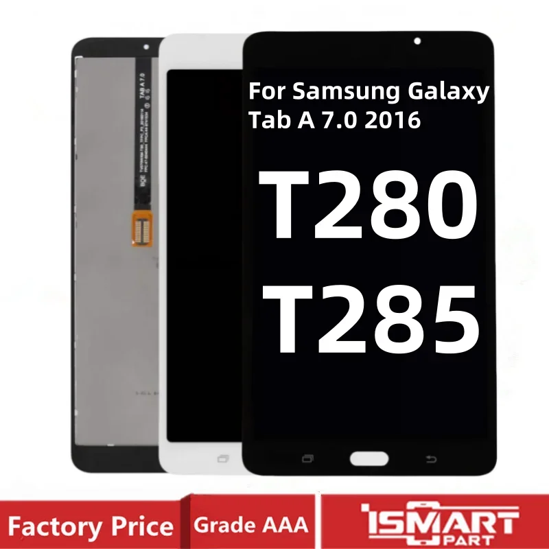 

T280 T285 ЖК-дисплей для Samsung Galaxy Tab A 7,0 2016 SM-T280 SM-T285, сменный преобразователь сенсорного экрана в сборе 7 дюймов