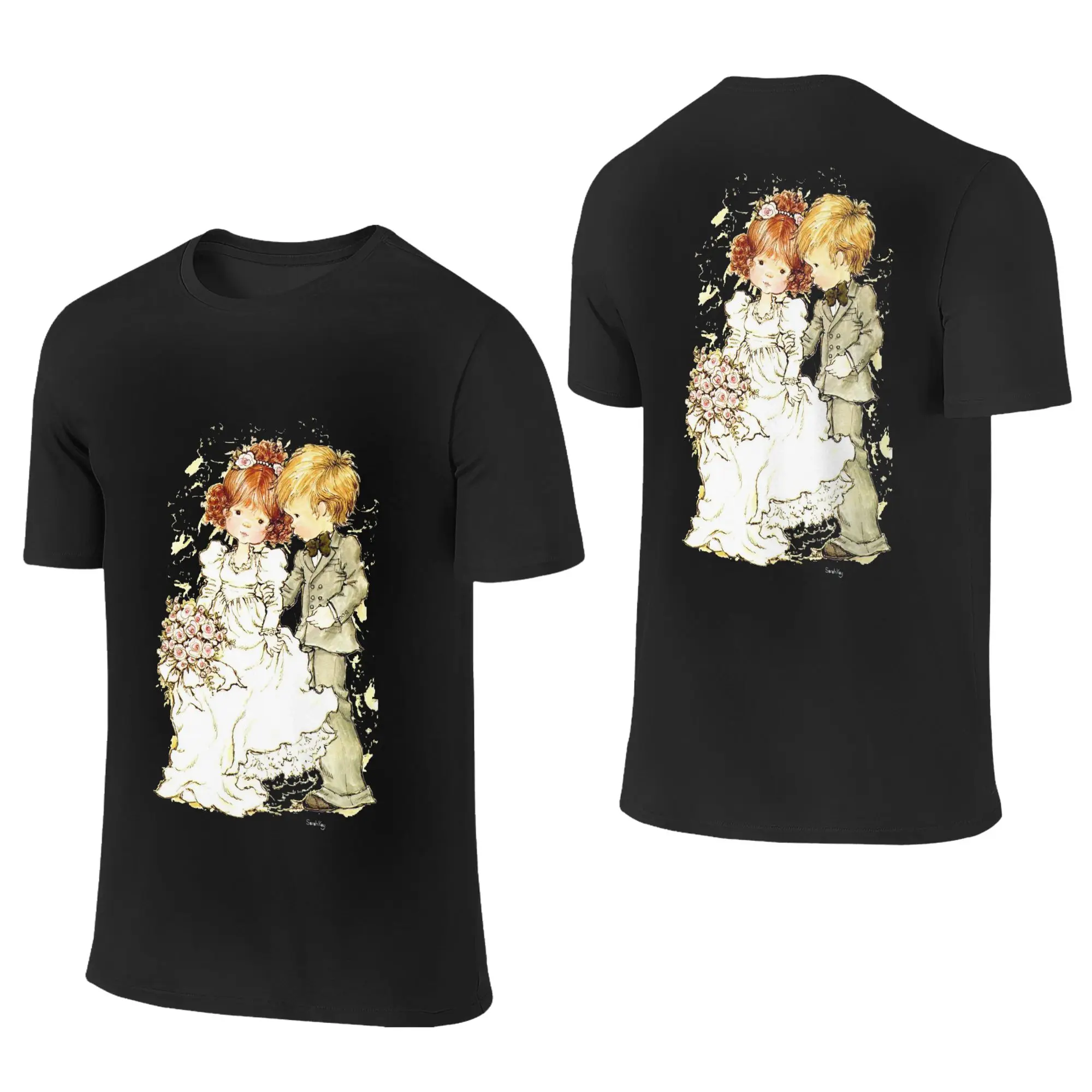 100% Cotton Sarah Kay Girl T-Shirt Men's Double Sided T Shirt Men O-Neck Summer Shirts Tops S-6XL