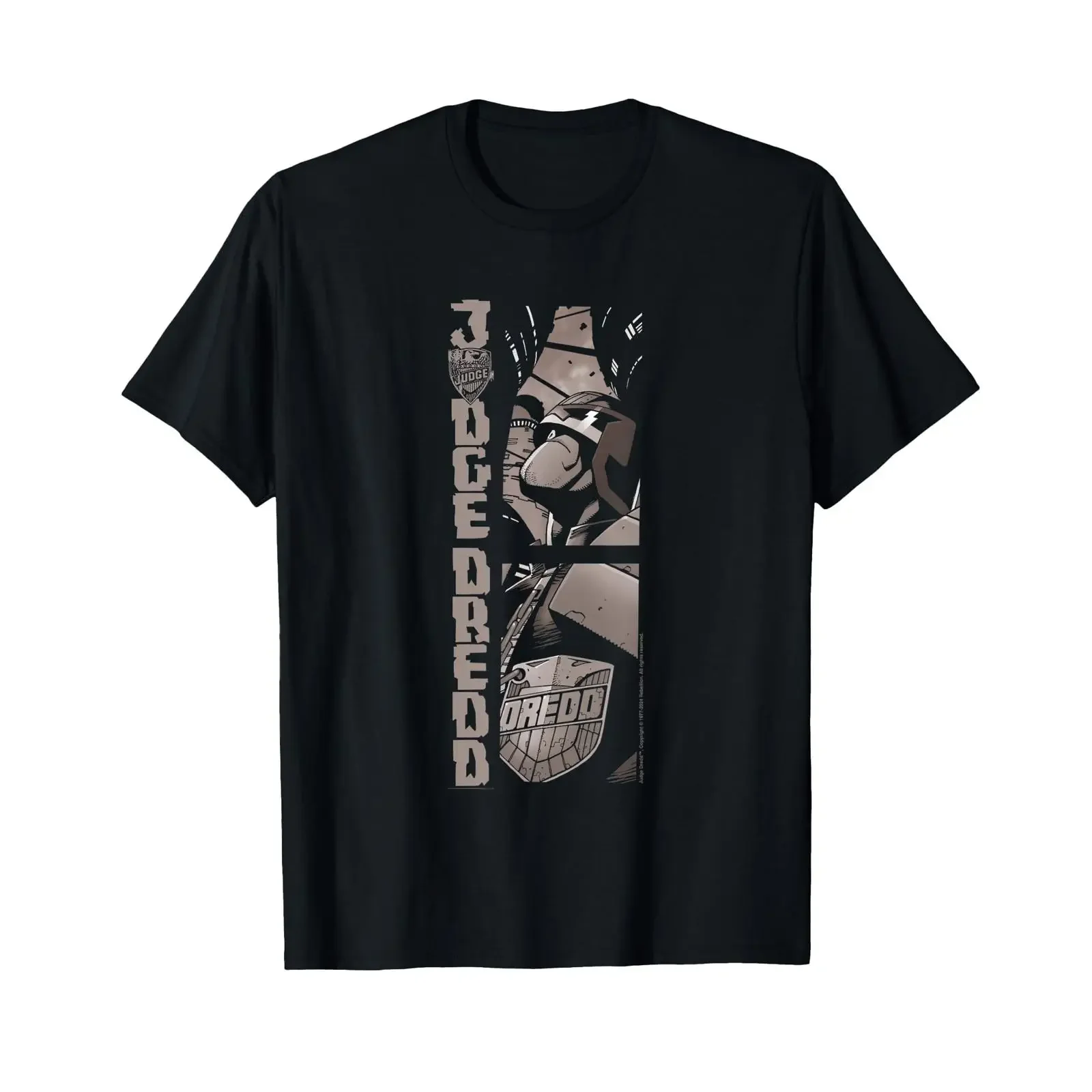 Judge Dredd On The Streets of Mega City One 2000 AD Comics T Shirt vintage Washed homme Stylish Comfortable Unisex fashion