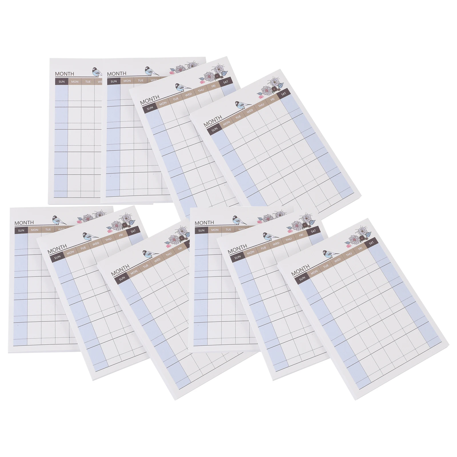 

10pcs Portable Weekly Plan Notepad Schedule Memo Pad For Office School To-Do List Daily Organizer Practical Time Management
