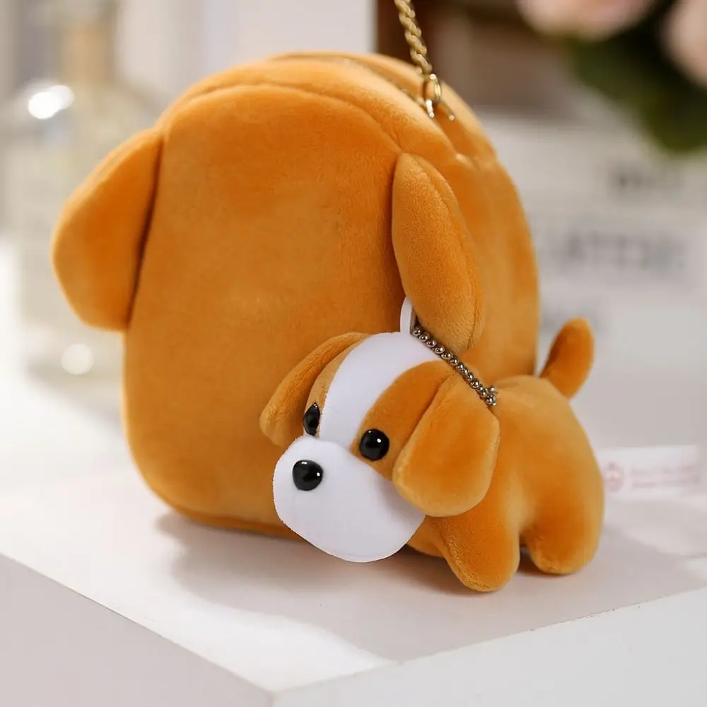 Portachiavi per cani in peluche di dimensioni 10 cm Eco-friendly ipoallergenico simpatico cucciolo di peluche portachiavi morbido design carino giocattoli pendenti in peluche