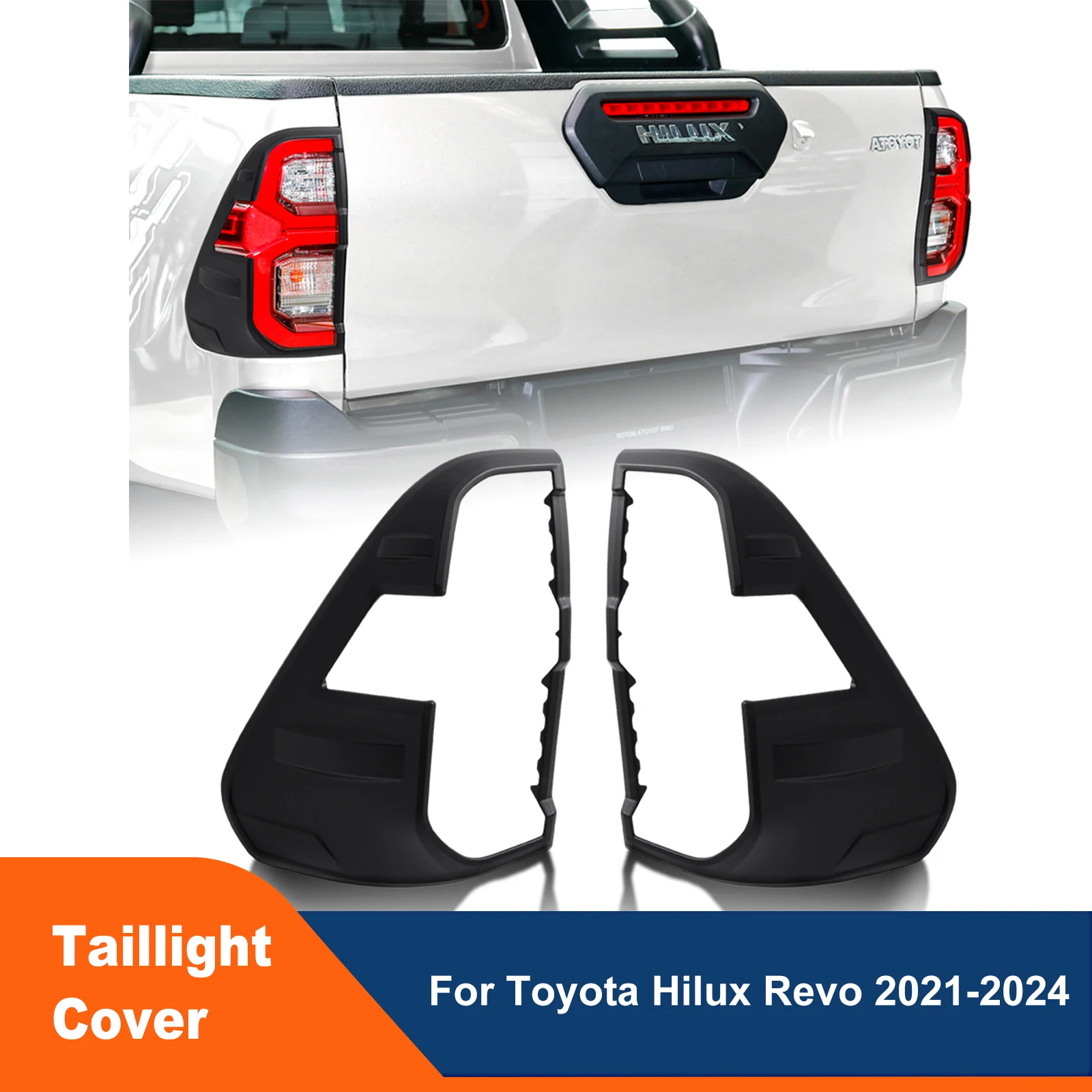 

Rear Lamp Decorative Cover Tail Light Cover Protector Fit For Toyota Hilux Revo 2021 2022 2023 2024 Year Models 4X4 Car Styling