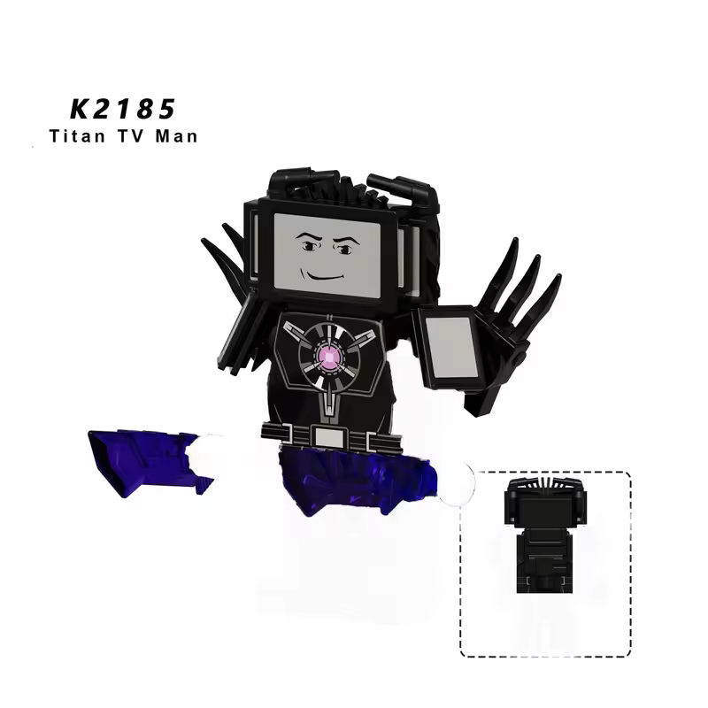 New KDL SWAT Skibidi Toilet Man Figures Anime Block Toys TvMan Titan Cameraman Speakerman Bricks Model Toy Birthday Gift - Image 75