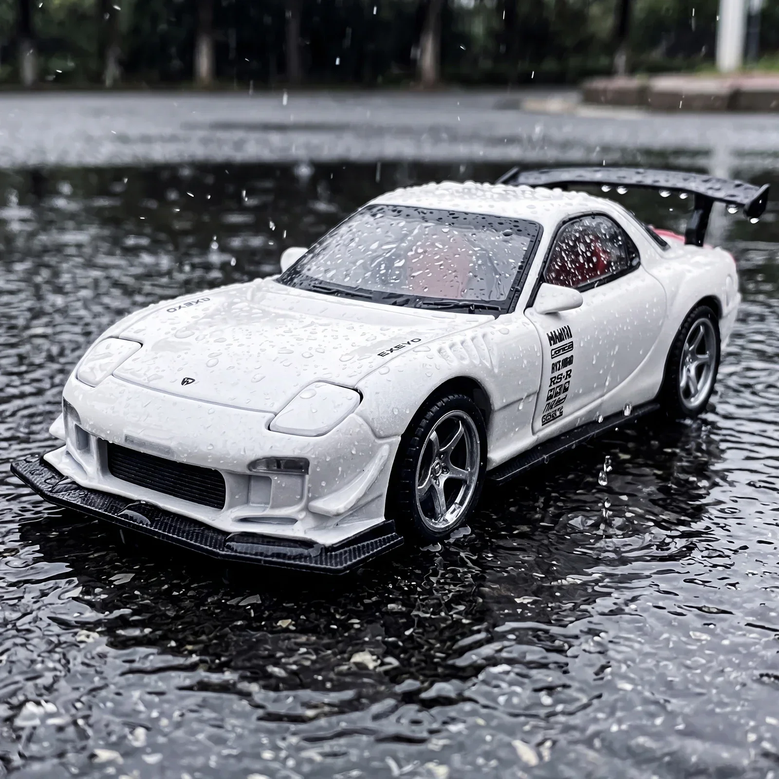 

JDM 1:32 Mazda RX7 RX-7 FD3S Track Modified Sports Car Alloy Metal Diecast Model Car Home Decoration Desktop Display Ornaments
