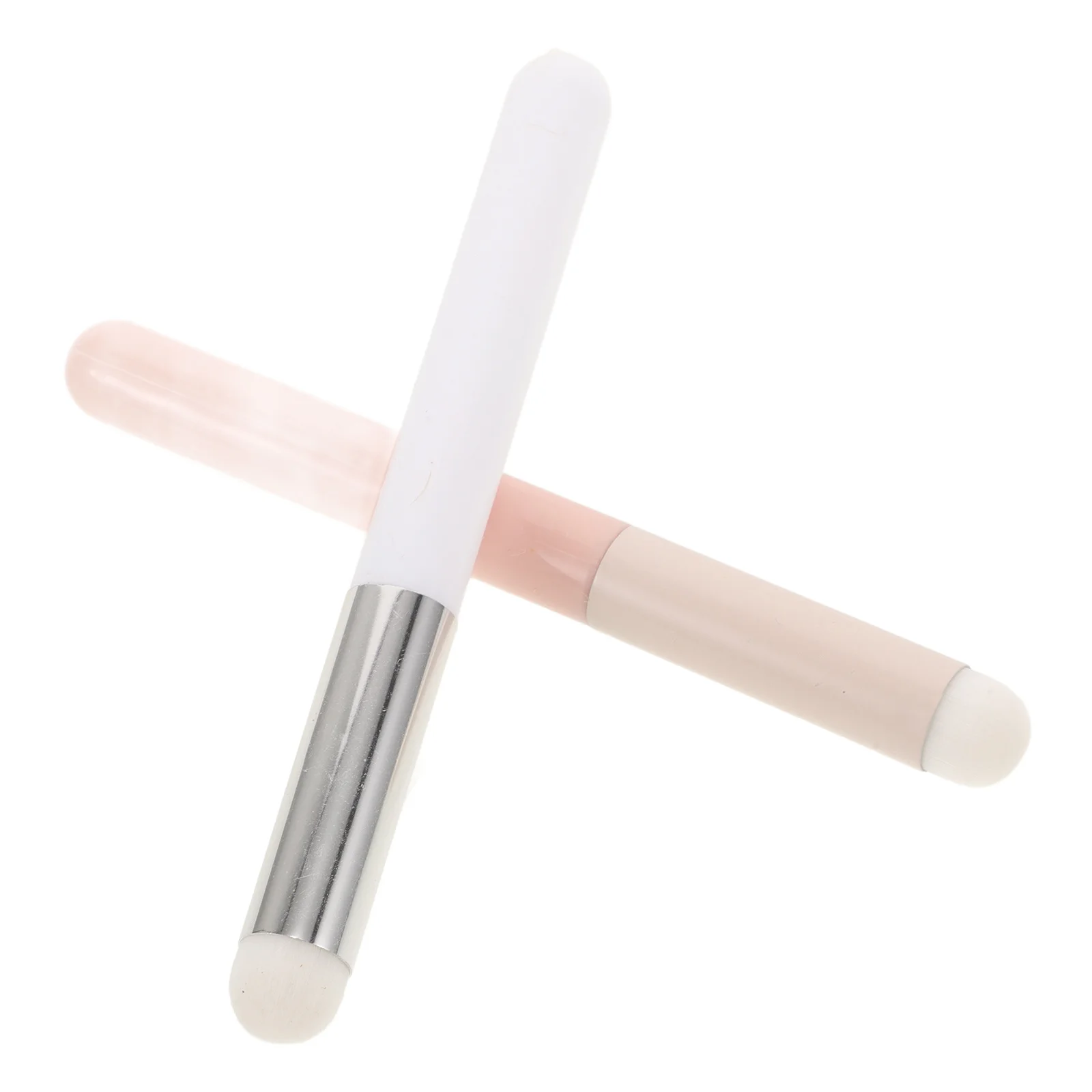 2 stuks ultrazachte lippenborstelset paddestoelkopontwerp voor nauwkeurige lippenstifttoepassing Eenvoudig aan te brengen lipglazuur en balsem