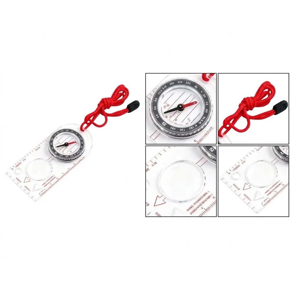 Lightweight Compact for Hiking and Orienteering with Clear Baseplate for Map Reading and Accurate Directional Guidance