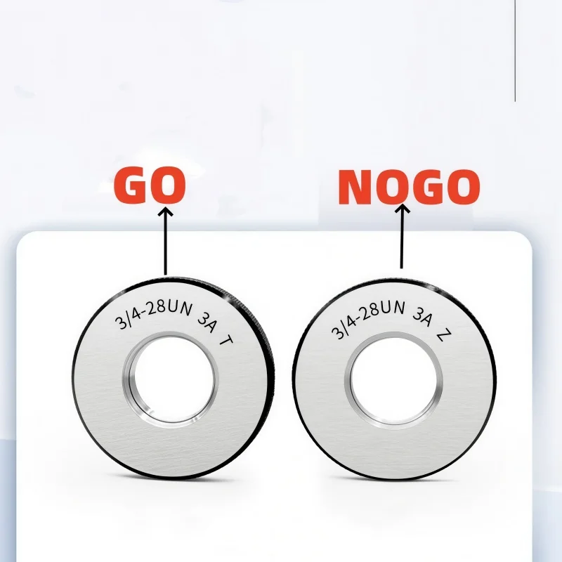 1SET(1*GO+1*NOGO)  American Standard Thread Ring Gauge  UNC UNF UNS 4-40 10-32 5/16 3/8 3/4 3A Accuracy Measure Tool