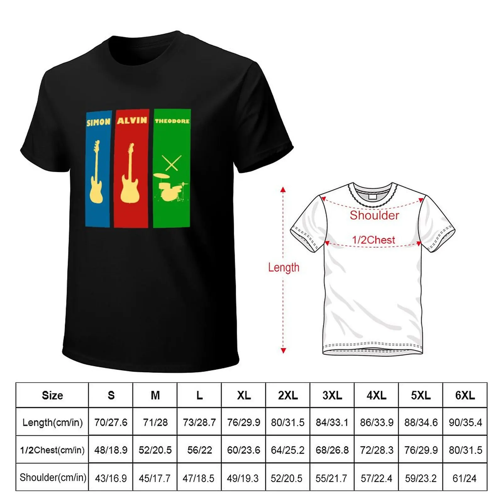 The Chipmunks T-Shirt Large Size Loose Casual Tee