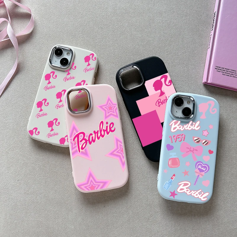 Fashion B-Barbies Phone Case for Samsung Galaxy S23 S21 S20 Ultra Plus FE 4G 5G Shockproof Soft Silicone Cover