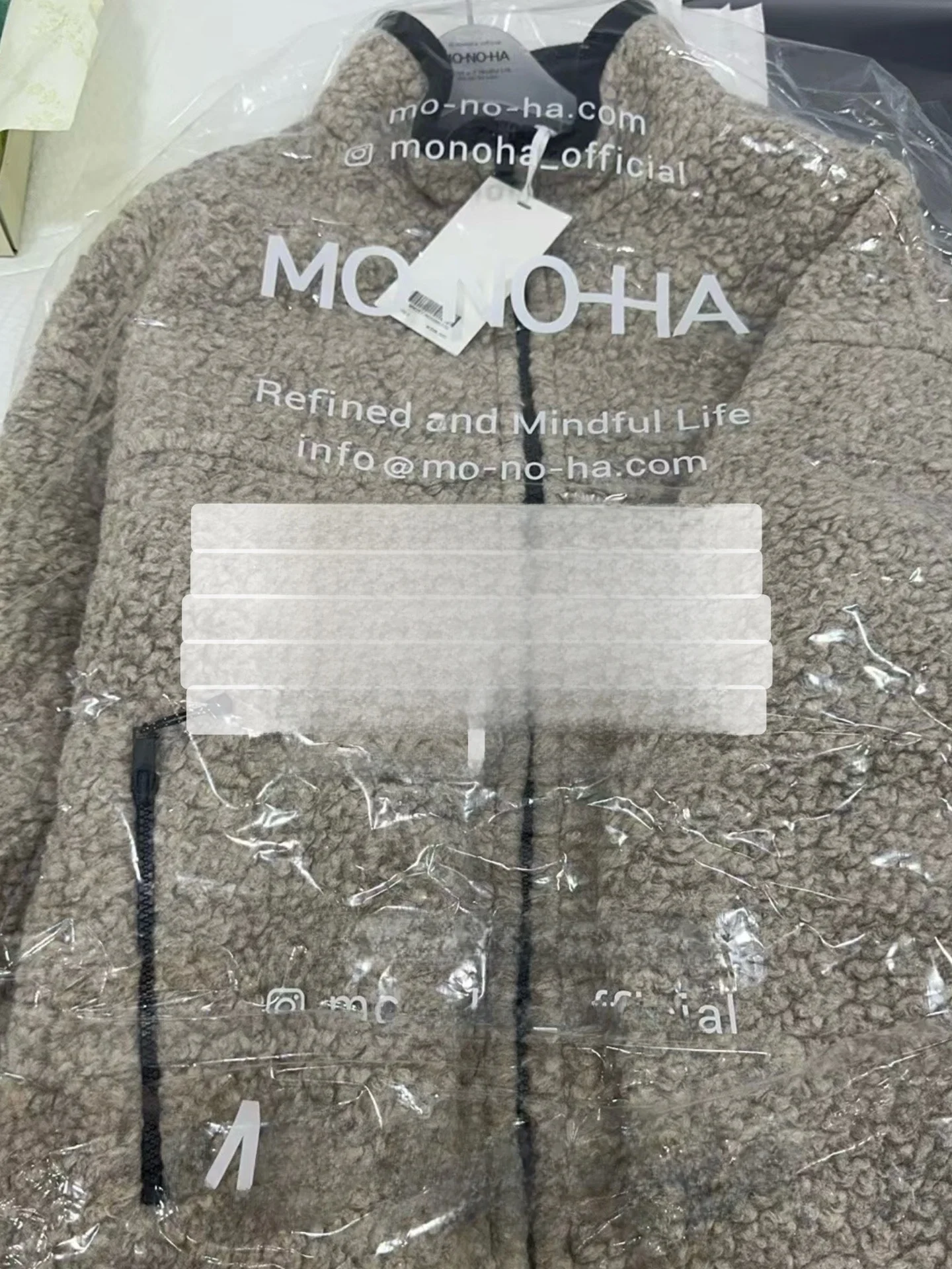 

Monoha Fce Zipper Casual Stand Collar Warm Top Outerwear Women Dongda Gate Winter Long Sve Woolen Color Coat