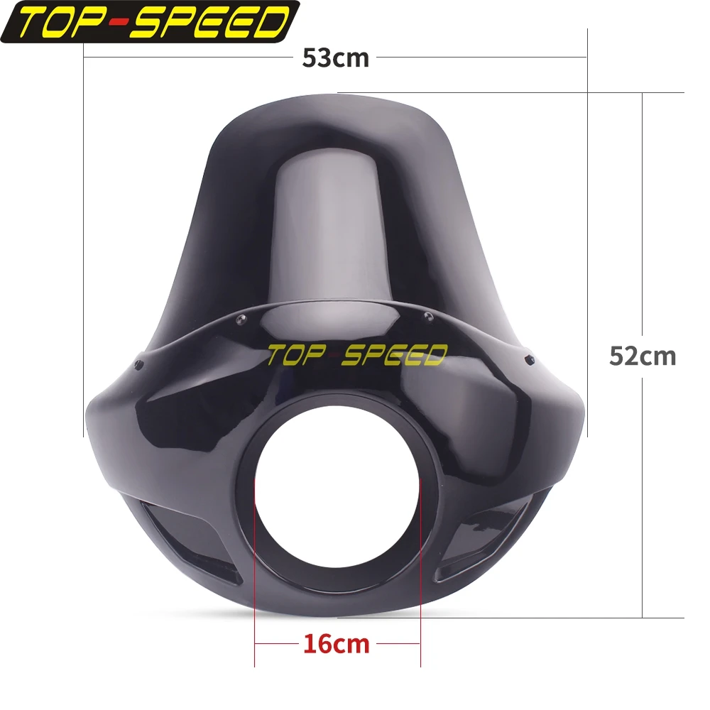 For Harley Sportster 48 72 883 1200 XL Tall Windshield Cafe Racer Headlight Front Outer Fairing 5.75\