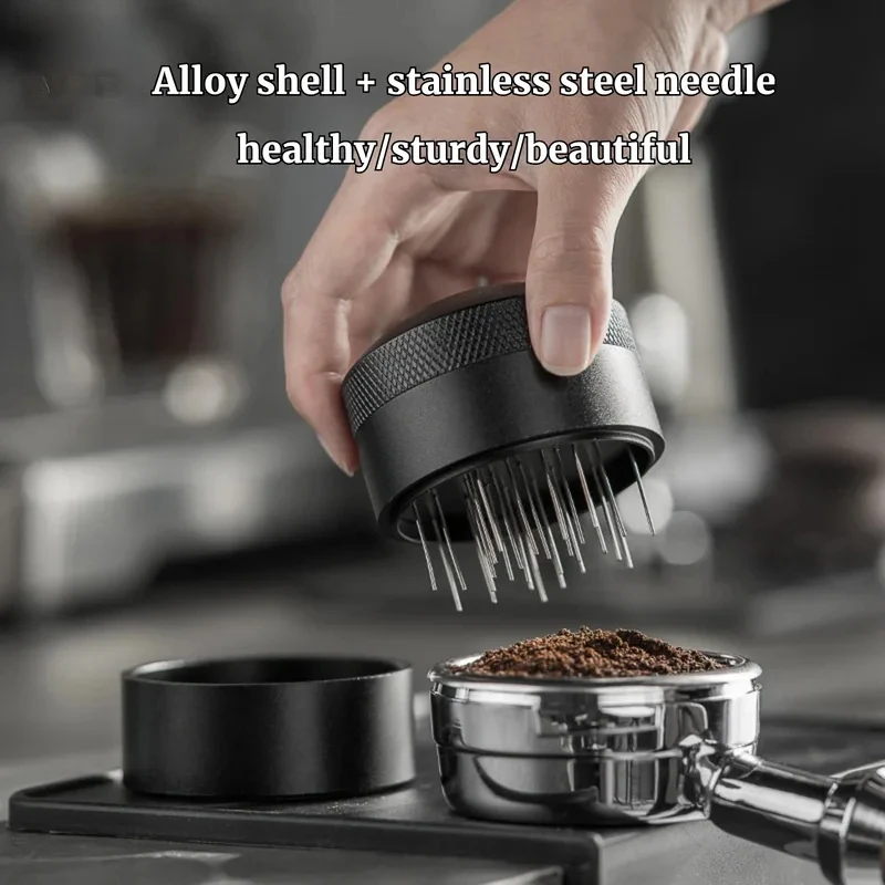Premium Espresso Stirrer WDT, Espresso Distribution 51/53/58mm Portafilter Coffee Powder Stirring