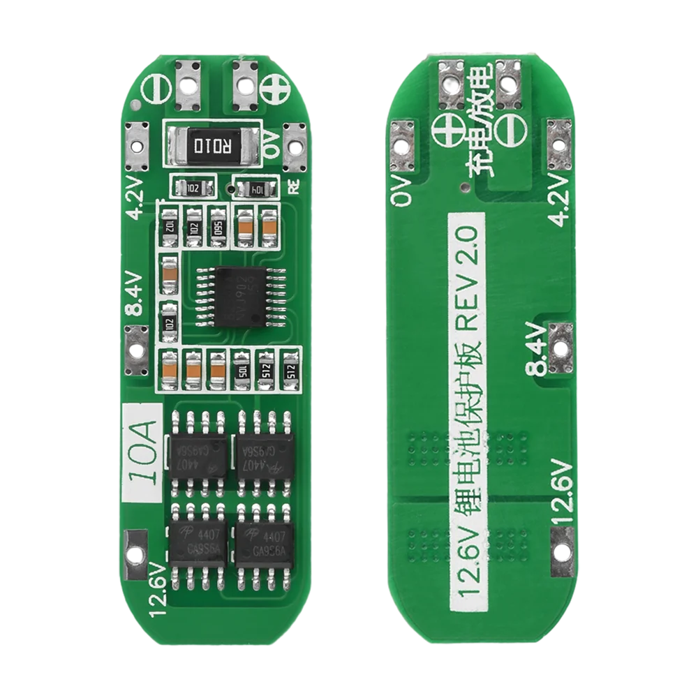 3S 10A 20A Li-ion Lithium Battery 18650 Charger Protection Board PCB BMS 11.1V 12V 12.6V Cell Charging Protecting Module