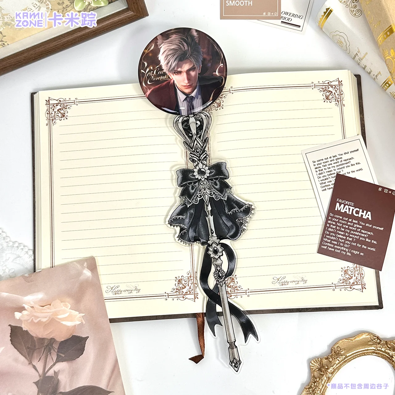 Espositore per Badge Royalcore King Scepter, Supporto Vintage in Acrilico per Foto e Badge, Accessori per Esposizione di Prodotti Anime