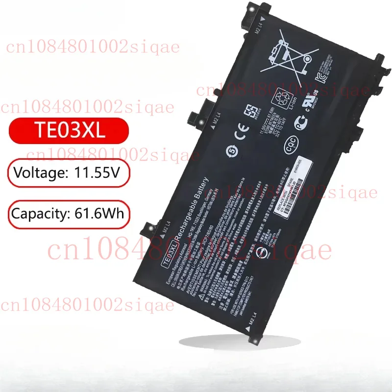 

TE03XL HSTNN-UB7A Laptop Battery For HP OMEN 15-BC011TX 15-BC012TX BC013TX AX015TX AX017TX BC312NF BC436UR 849910-850 TPN-Q173