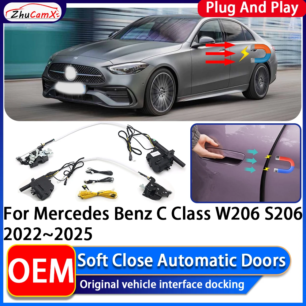 OEM Electric Suction Power Soft Close Car Door Automatic Door Closing System For Mercedes Benz C Class W206 S206 2022~2025