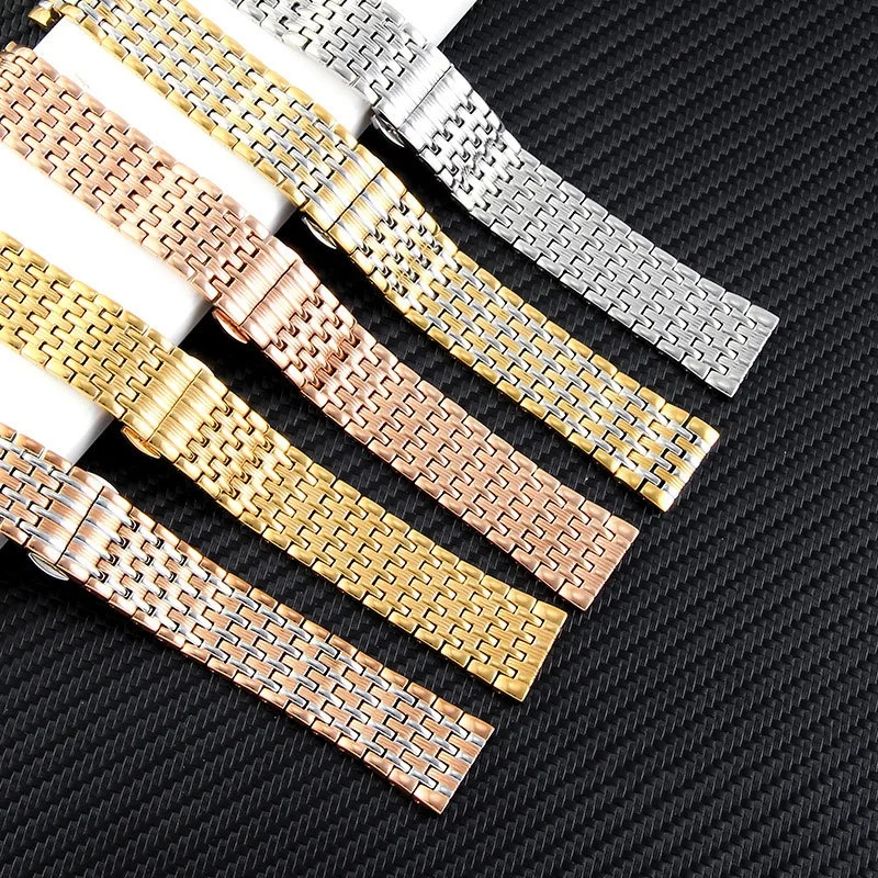 14mm 16mm 18mm 20mm 22mm High Quality Ultra Thin Stainless Steel Watch Strap for Universal Waterproof Watch Band Accessories
