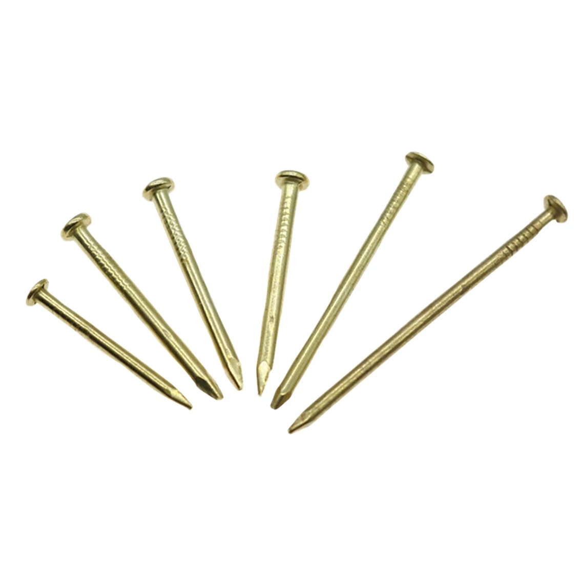 Copper Plated Iron Nail Rod Dia 1/1.2/1.5/1.8mm Round Head Screw Small Tiny Nails Model Making Hardware Connection Fastener