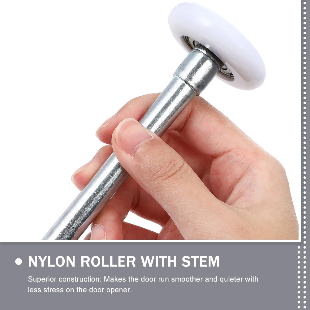 

2pcs Nylon Pulley Wheel Garage Door Roller Small Steel Spindles Quiet Reliable Easy Install Bearings Rotating