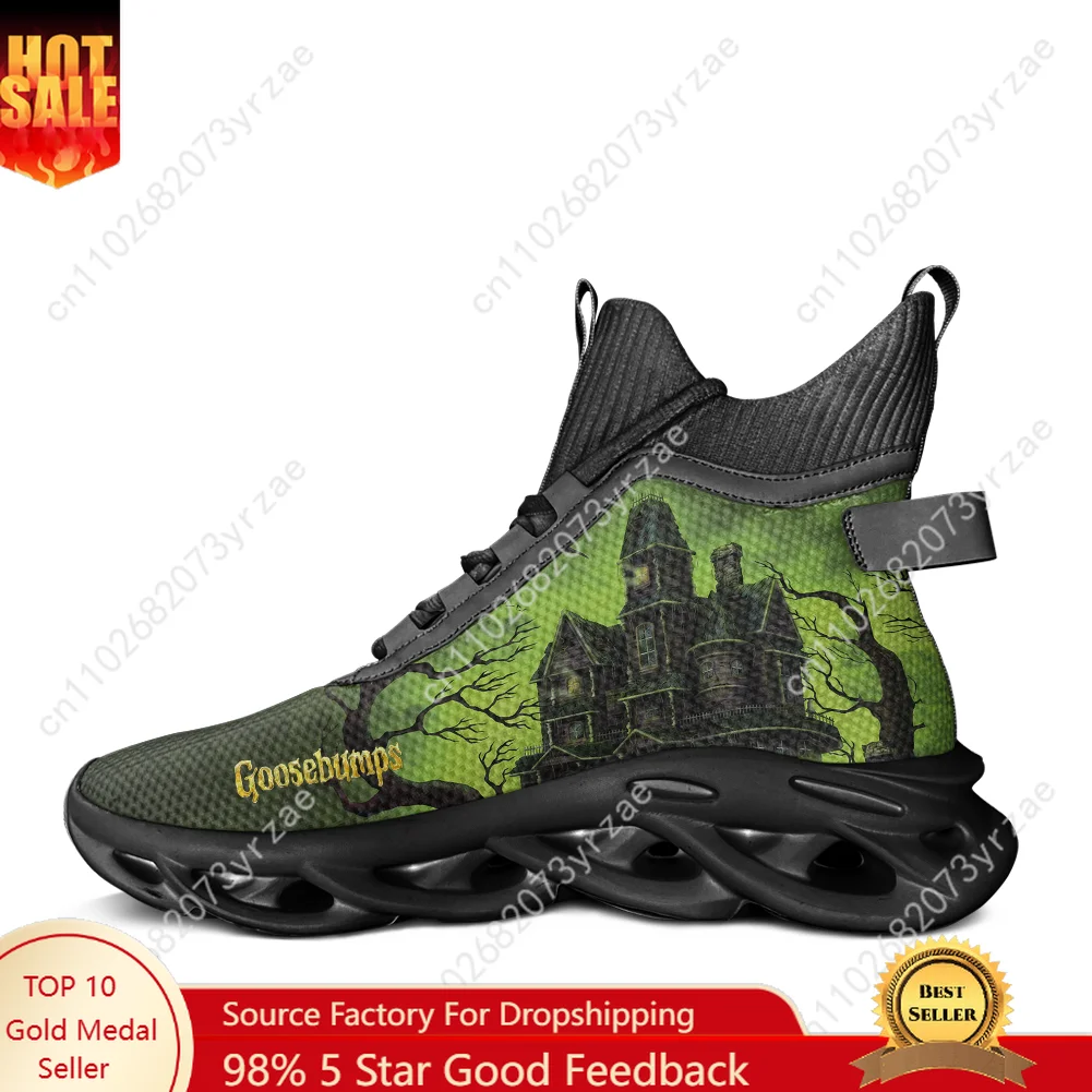 

Goosebumps High Top Flats Sneakers Mens Womens Sports Shoe High Quality Fashion Sneaker Lace Up Mesh Footwear Custom Made Shoes
