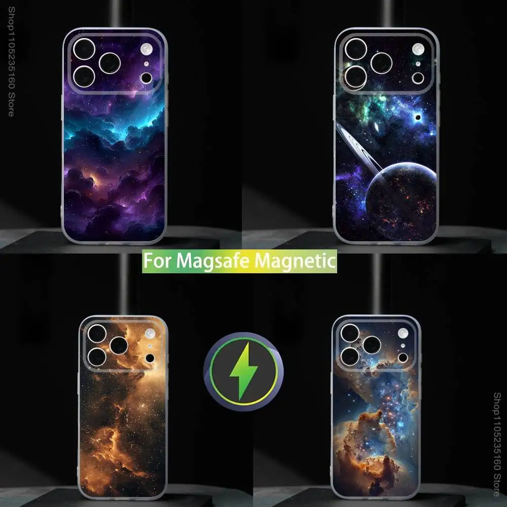 

S-Space For Galaxy For iPhone 17,16,15,14,13,12,11,Pro,Max,Plus,Mini,SE4,E Magnetic For Magsafe Wireless Charging Phone Case