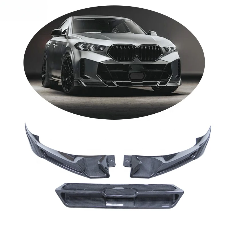 

2023-2024 Exterior Upgrade FD Style Carbon Front Bumper Lip Chin Spoiler Set