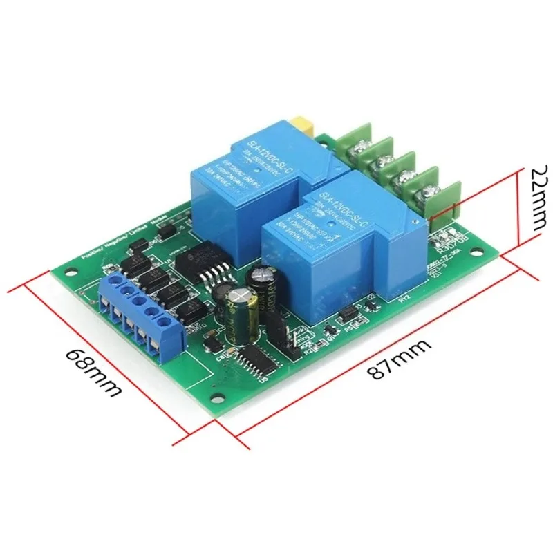 SD0802-ZF-30A 12V 24V DC Motor Forward Reverse Controller 30A Relay Driver Module With Limit Switch For Lift System