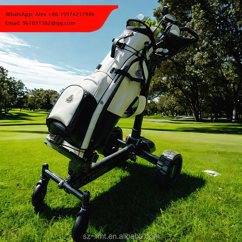 Electric Remote Control Golf Cart With 45 Holes New Design Foldable Follow Me Golf Trolley 45Holes Battery Golf Caddy