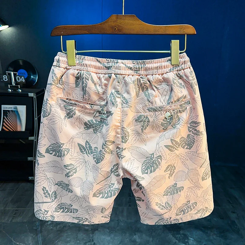 شورت شاطئ صيفي جديد لعام 2025 للرجال: سروال خماسي كاجوال عصري ومتعدد الاستخدامات وعصري ومطبوع وفضفاض ومستقيم