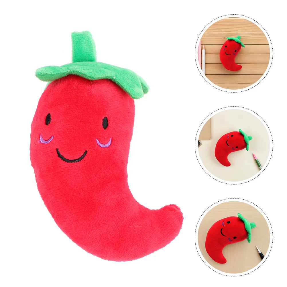 

5Pcs Squeaky Pet Sound Chewing Interactive Chili Pepper Shape Chew Dog Cat Entertainment Supplies Hot Pepper Dog