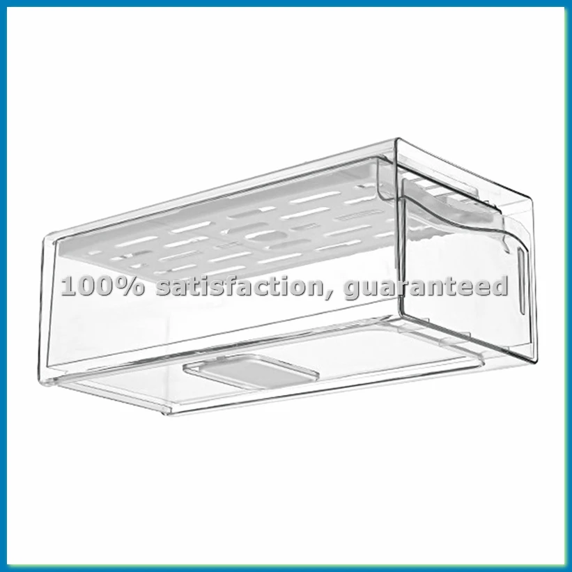 

Органайзеры для холодильника с выдвижными ящиками, набор выдвижных контейнеров для овощей и фруктов для экономии вертикального пространства - ABWY