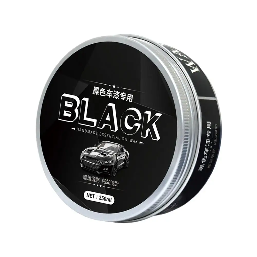 Pâte de cire noire cristal 250ml, cire de voiture Premium pour une brillance profonde et réfléchissante avec Protection longue durée T6K8