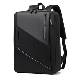 Mochila Laptop com Plug USB para Homens, Mochilas de Negócios, Notebook Casual, Multifuncional, Impermeável, de Alta Qualidade, Mochila Escolar