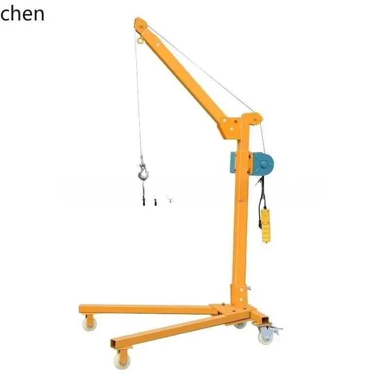 JX-1  Mobile Crane Small Portable Foldable Hand-Cranked Electric Crane Household Lifting Crane