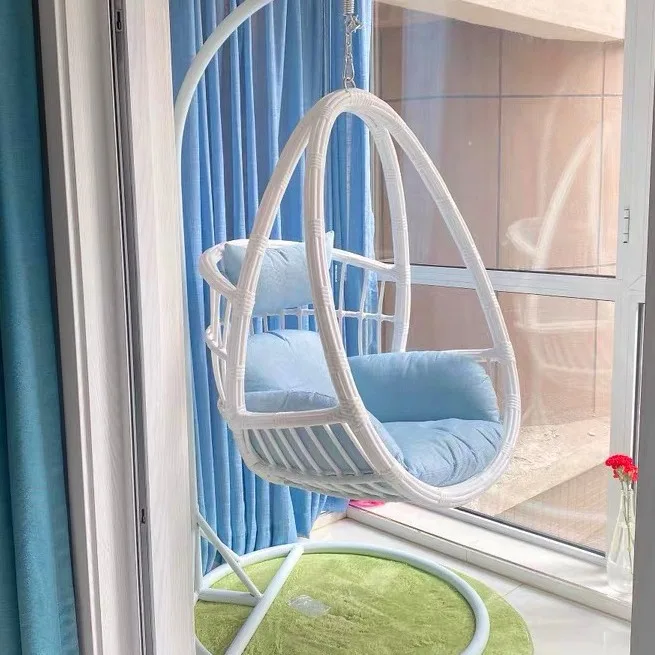 

Подвесное кресло-качели из ротанга для дома и улицы, для балкона, романтическое, для отдыха взрослых