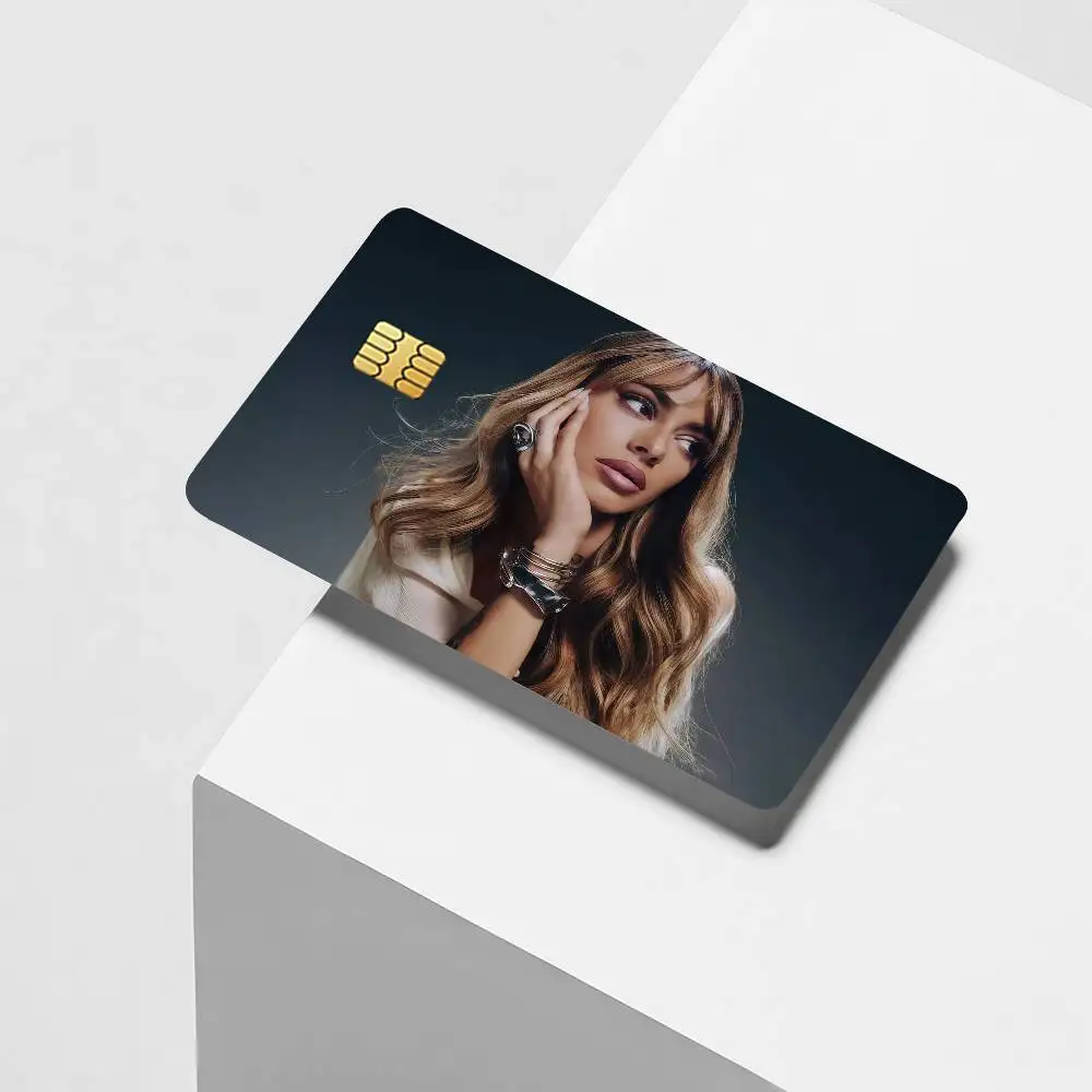Argentine singer TINI Credit Card Decorative Card Stickers Suitable For Bank Cards Metro Transit Anti-scratch Gift 4PCS
