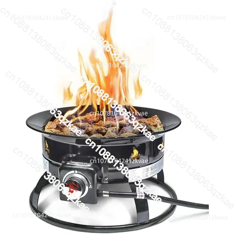 Outdoor Portable Propane Gas Fire Pit 58,000 BTU for Camping Trips RV Travels Tailgating Get-togethers and Family Evenings