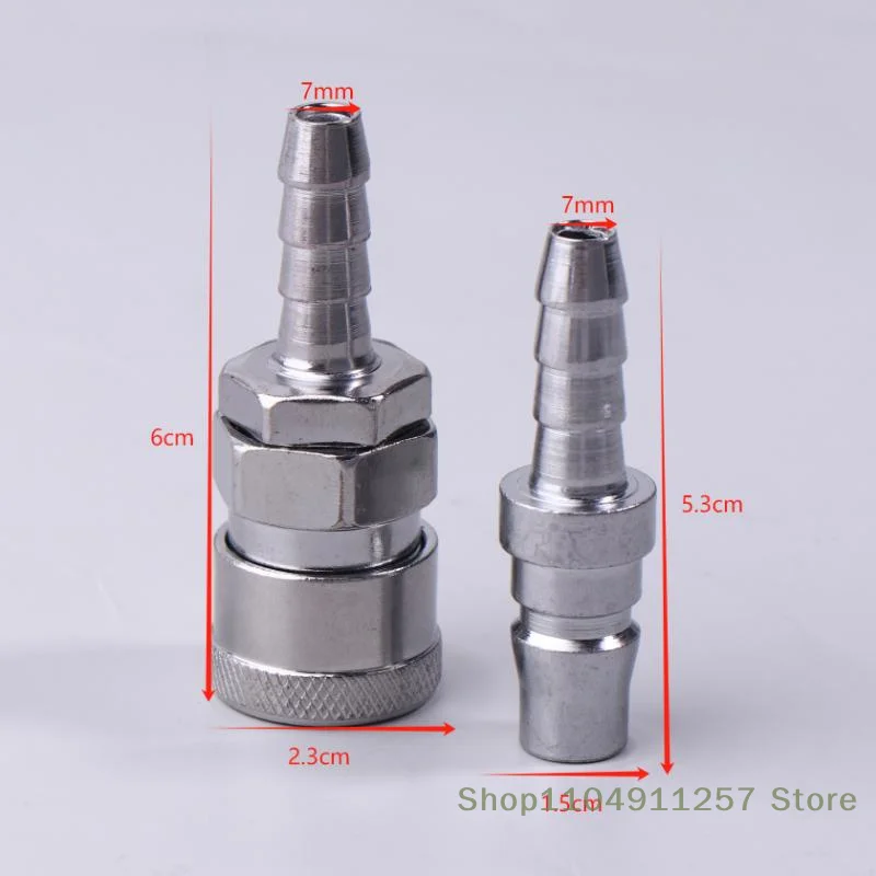2 Buah Coupler Konektor Kopling Cepat Euro Tipe SH20 PH20 Pas Pneumatik untuk Aksesori Kompresor Tabung 8Mm
