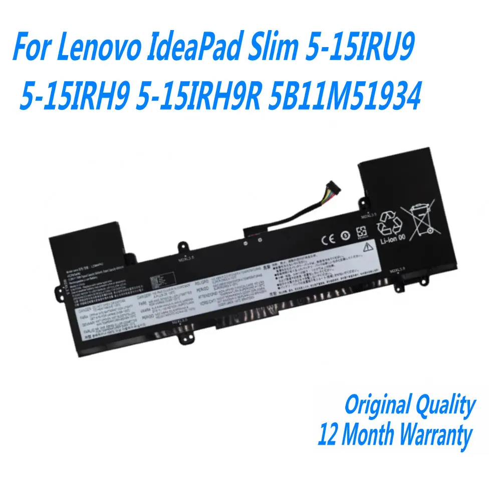

15.08 В 76 Втч 5040 мАч L23M4PK2 L23B4PK2 Аккумулятор для ноутбука Lenovo IdeaPad Slim 5-15IRU9 5-15IRH9 5-15IRH9R 5B11M51934
