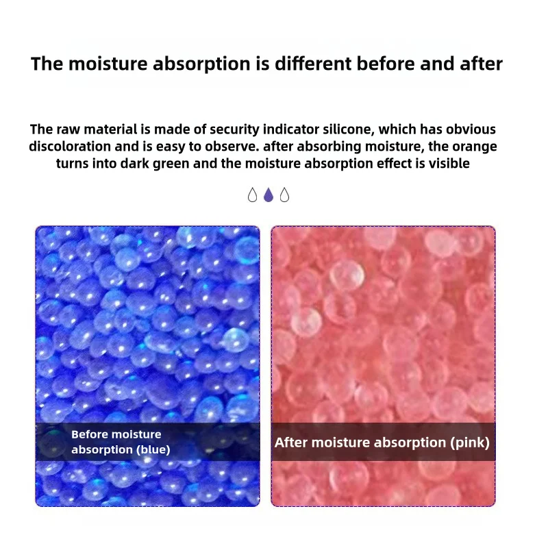 10g 5/10/20/50pcs Package Orange Blue Waterproof Reusable Silica Gel Beads Bottles Moisture Absorber Desiccant Dehumidifie image 4