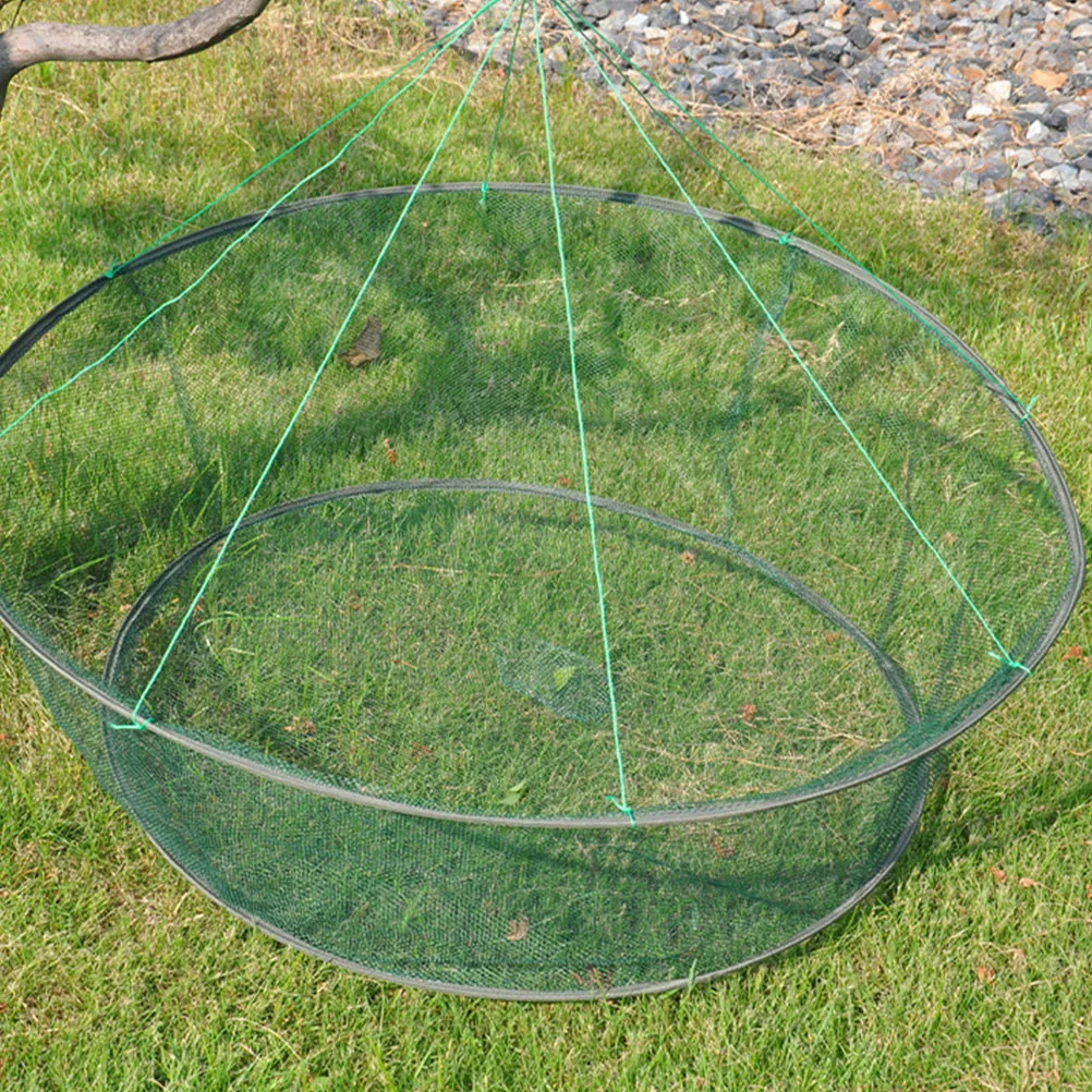 

Folding Fishing Net Foldable Nets Catch Portable Bait Catching Steel Crab Drop Trap