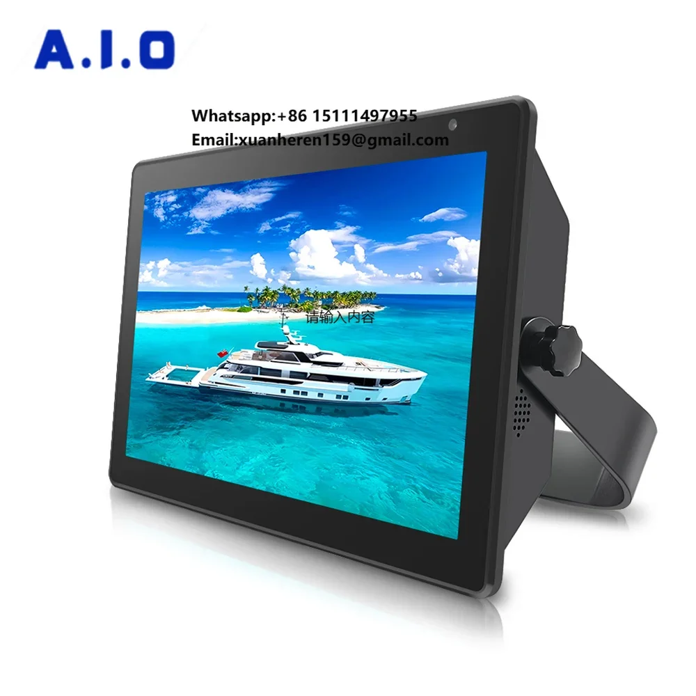 Marine 15.6 18.5 21.5 Inch 1000nits Outdoor Waterproof IP65 IP66 Touch Screen Display Fishing Boat Industrial Monito