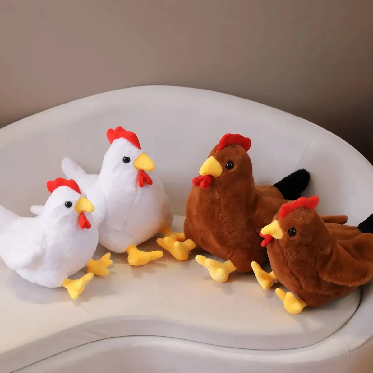 

30/40CM Cute Big Rooster Stuffed Plush Toy Children's Sleeping Doll Sofa Cushions Pillow Children's Christmas Gift Decoration