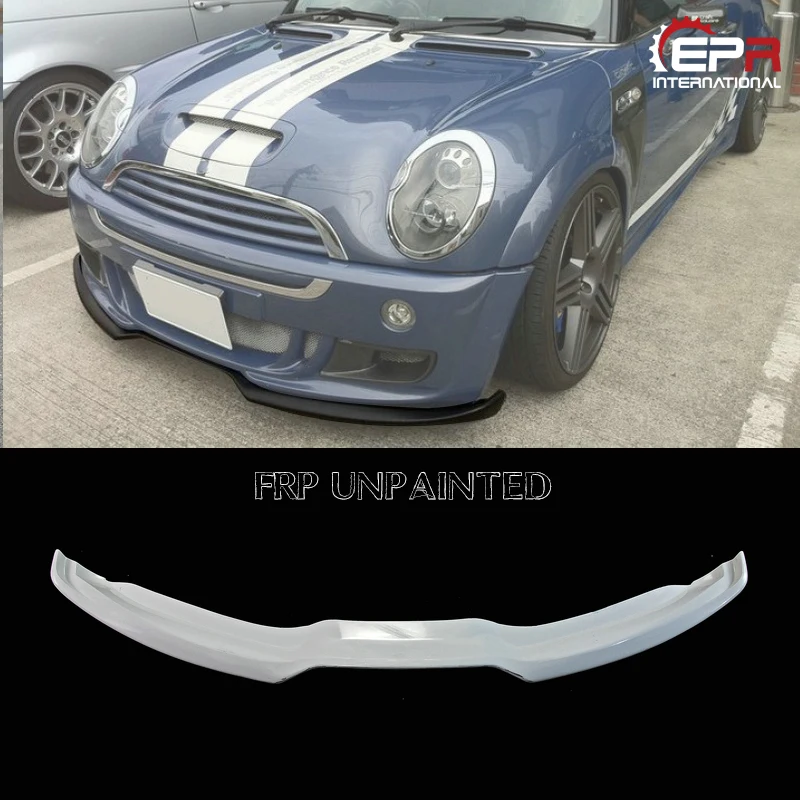 

suitable for For Mini Cooper 03-07 R53 DG1 Style Frp Fiber Glass Front Bumper Diffuser Lip (Can Fit DG FB or JCW FB)
