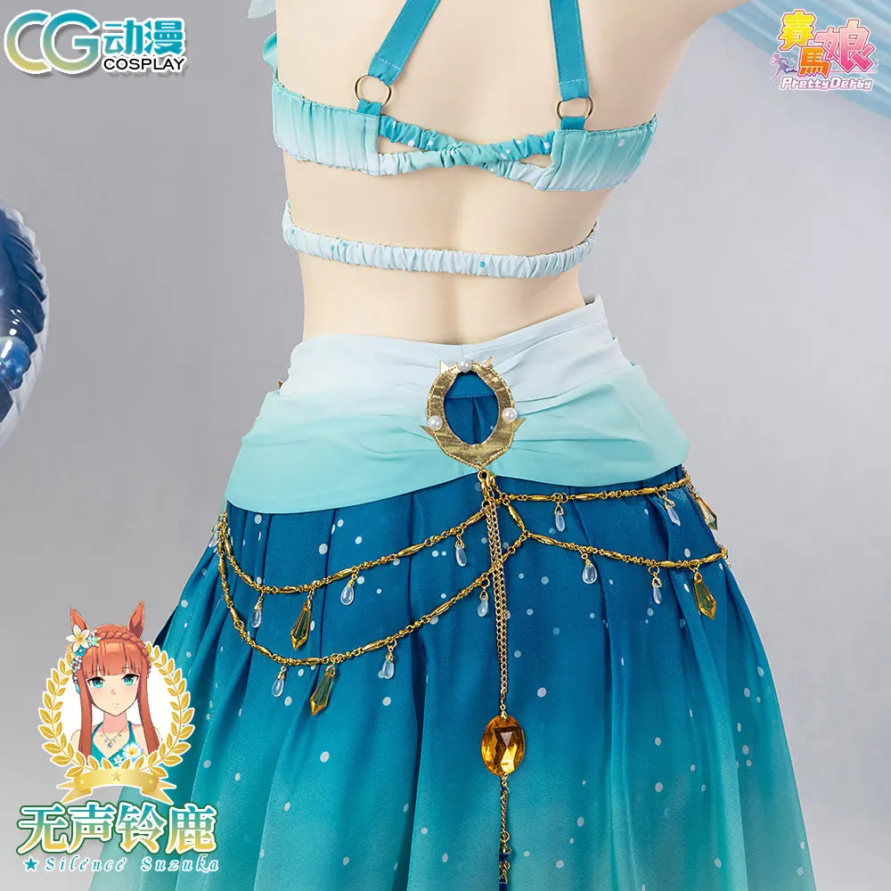 

2026 new Pretty Derby Silence Suzuka Cosplay Costume Swimsuit Umamusume Sairensu Suzuka Swimwear For Hallowmas Party suit